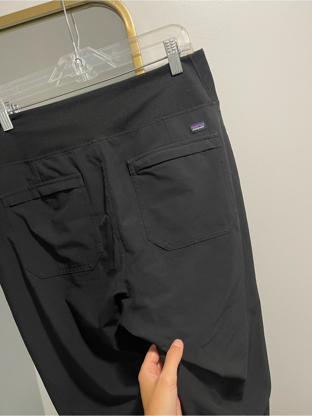 Patagonia Happy Hike Studio Pants Black Pull-On Hiking Travel Joggers medium - Picture 5 of 9